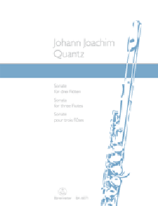 Quantz J.j. Sonate 3 Flutes