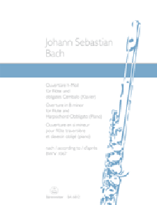 Bach J.s. Ouverture SI Mineur Bwv 1067 Flute
