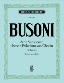 Busoni F. 10 Variationen Uber Eun Praludium Von Chopin Piano
