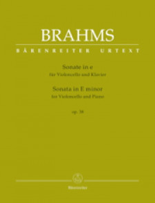 Brahms J. Sonate N°1 OP 38 Violoncelle