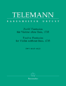 Telemann G.p. 12 Fantaisies Violon Solo