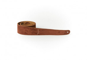 Sangle Taylor Strap Embroidered Suede Chocolate Brown