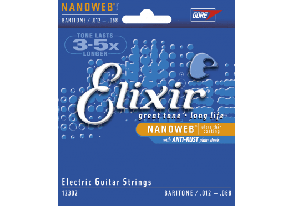 Jeu de Cordes Electrique Elixir Nanoweb Baritone 12/68 REF:12302
