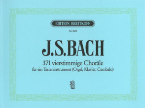 Bach J.s. 371 Vierstimmige Chorale Orgue
