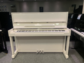 Piano Droit Samick  H 118 Blanc Chrome