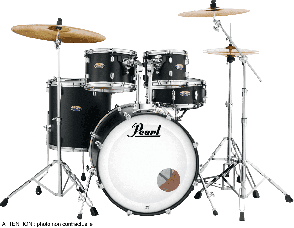 Pearl Decade Maple DMP984C-227 Jazz 18" 4 Futs Satin Slate Black