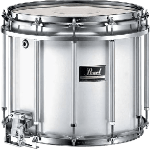 Marching Band Pearl Competitor 14X12 Freefloat Blanc AC Chrome