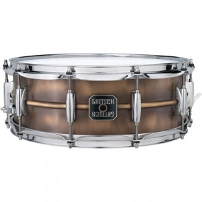 Caisse Claire Gretsch Brushed Brass Snare S5514BB