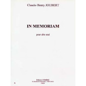 Joubert C.h. IN Memoriam Alto Solo