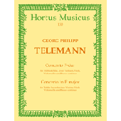 Telemann G.p. Concerto FA Majeur Flute Alto, Cordes