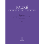 Faure G. Quatuor OP 15 Cordes et Piano