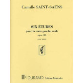 SAINT-SAENS C. 6 Etudes OP 135 Pour la Main Gauche Piano
