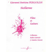 Pergolese G.b. Sicilienne Flute et Guitare