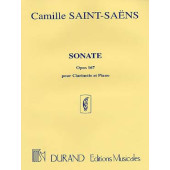 SAINT-SAENS C. Sonate OP 167 Clarinette Sib