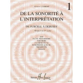 Lambert G. de la Sonorite A L'interpretation Vol 1 Flute