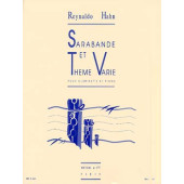 Hahn R. Sarabande et Theme Varie Clarinette