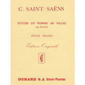 SAINT-SAENS C. Etude en Forme de Valse OP 52 N°6 Piano