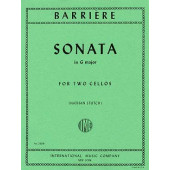 Barriere J. Sonate Sol Majeur 2 Violoncelles