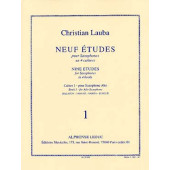 Lauba C. Neuf Etudes Cahier 1 Saxophone Alto