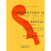 Breval J.b. Concertino N°2 Violoncelle