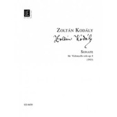 Kodaly Z. Sonate OP 8 Violoncelle