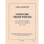 Martin G. Costume Trois Pieces 2 Saxos OU 2 Clarinettes