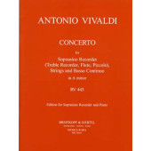 Vivaldi A. Concerto la Mineur Flute Piccolo