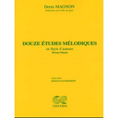 Magnon D. 12 Etudes Melodiques Niveau Moyen Piano