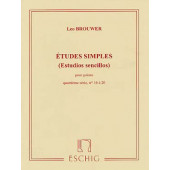 Brouwer L. Etudes Simples 4ME Serie Guitare