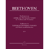 Beethoven L. Cadences DU Concerto OP 61 Violon