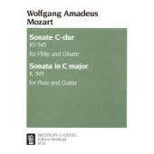Mozart W.a. Sonate en DO Majeur Flute et Guitare