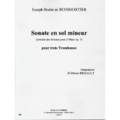 Bodin de Boismortier J. Sonate Sol Mineur Trombones