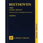 Beethoven L.v. Trio DO Majeur OP 87 Score