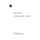 Kolman P. String Quartet N°2 Refrain Score