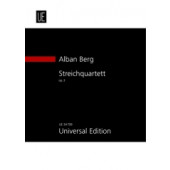 Berg A. String Quartet OP 3 Partition Poche