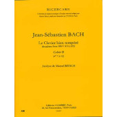 Bitsch M. Analyse DU Clavecin Bien Tempere de J.s. Bach Vol B