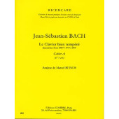 Bitsch M. Analyse DU Clavecin Bien Tempere de J.s. Bach Vol A