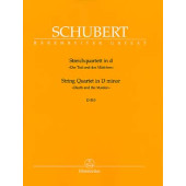 Schubert F. la Jeune Fille et la Mort Quatuor A Cordes