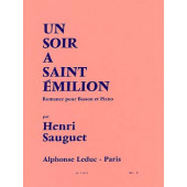 Sauguet H. Soir A Saint Emilion Basson
