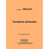 Proust P. Variations Serieuses Saxophone Solo