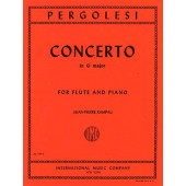 Pergolese G.b. Concerto G Major Flute