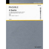 Paisible J. Duettte OP 1 Vol 1 Flutes A Bec OU 2 Violons OU 2 Hautbois OU 2 Flutes