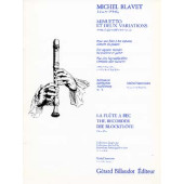 Blavet M. Minuetto et Deux Variations Flute Soprano