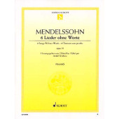Mendelssohn F. 6 Romances Paroles OP 19 Piano
