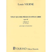 Vierne L. 24 Pieces en Style Libre Vol 2 Orgue