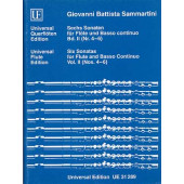 Sammartini G.b. 6 Sonatas Vol 2 Flute