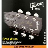 Jeu de Cordes Guitare Electrique Gibson Brite Wires SEG-700ML 011.050