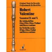 Valentine R. Sonates N°9 et 10 Flute A Bec