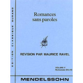Mendelssohn F. Romances Sans Paroles Vol 5 Piano