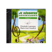 Lamarque E./goudard M.j. JE Decouvre la Cle de Sol et FA Vol 3 CD